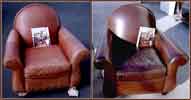 Club chair refinished & color change from magazine photo